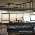Customized Chandelier For Bar Customized irregular acrylic chandelier for bar Manufactory
